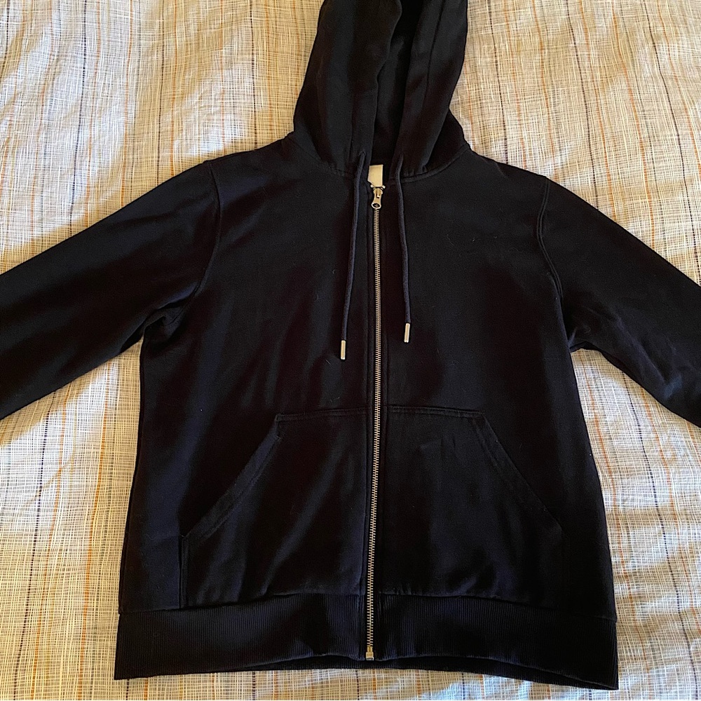 Black zip up hoodie